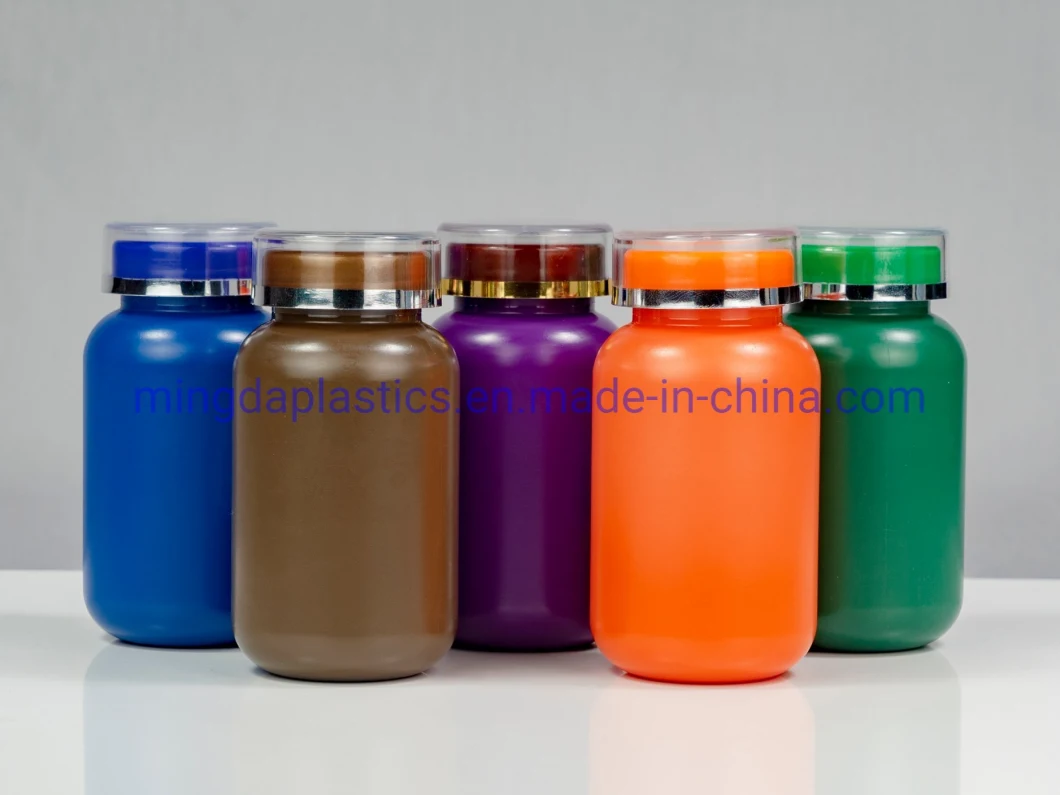 200ml Pill/Tablets/Capsule/Vitamin HDPE Round Plastic Packaging Bottle Color