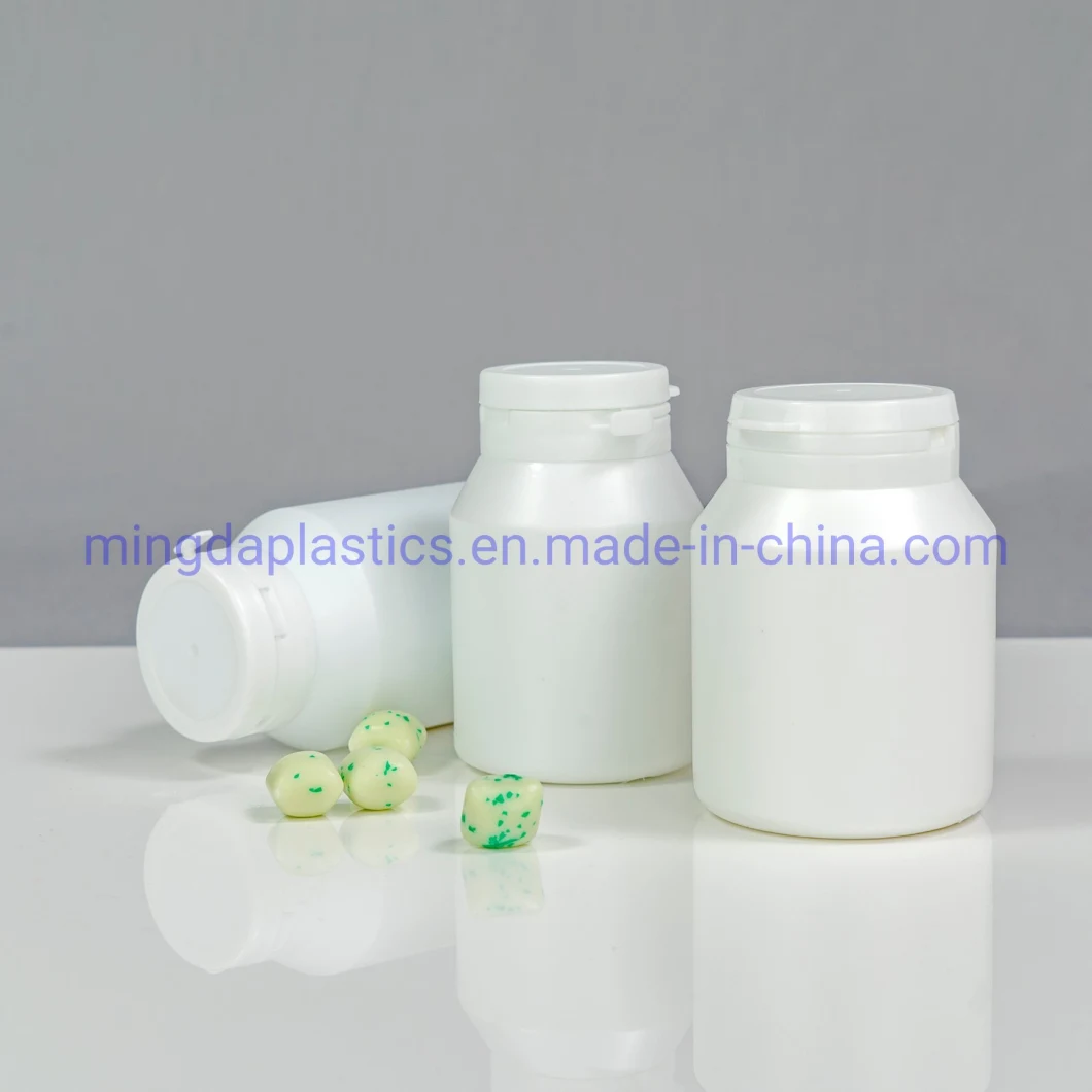 Oxygen Resistance Food Grade HDPE Tamper Evident Sloping Shoulder Empty Plastic Packaging 300ml Bottle