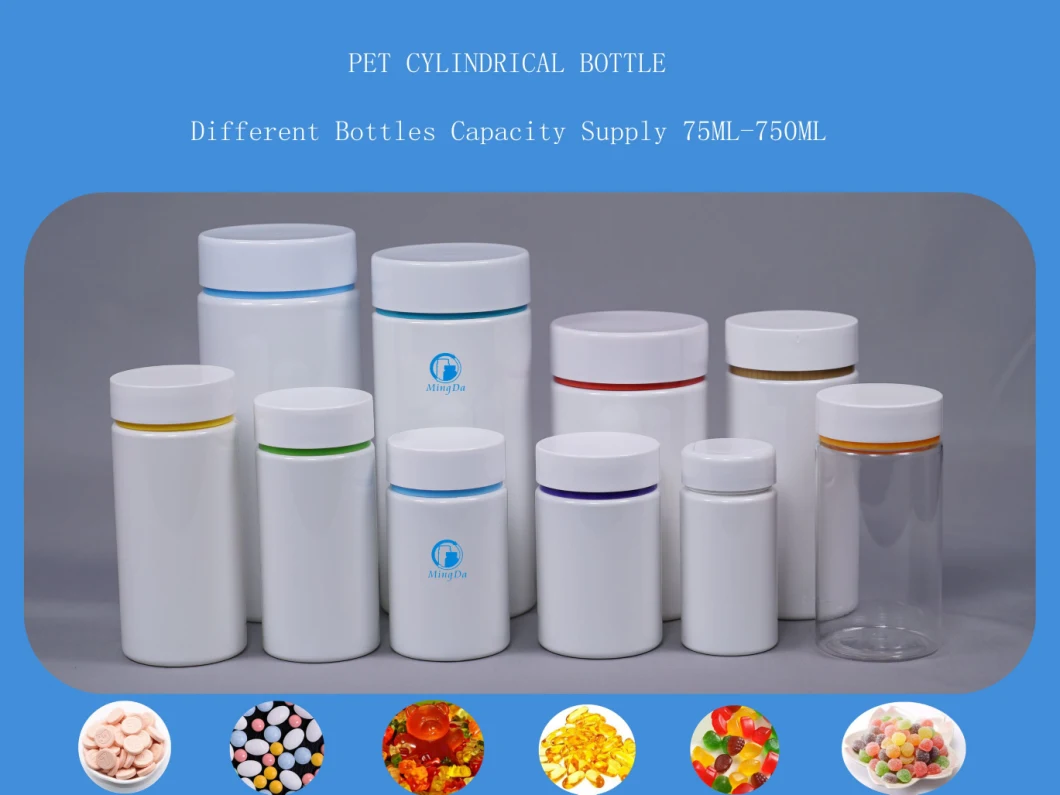 PET 200ml Cylindrical Bottle (MD-624)