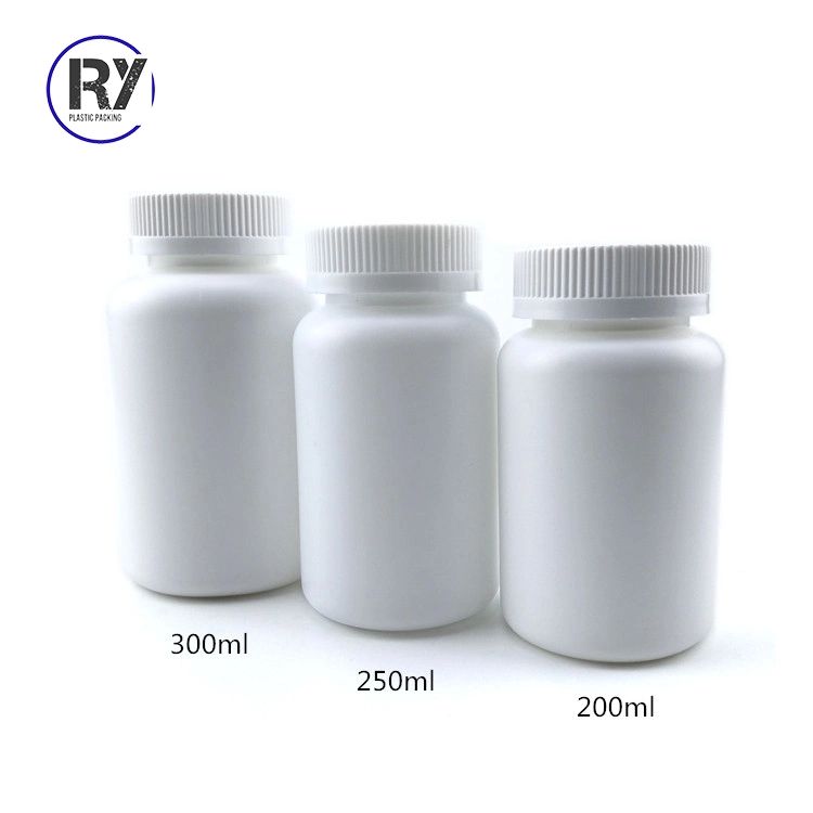 Hot Sell Pharmacy HDPE Pet Square Plastic Bottle for Labels Tint 60g 70g 90g 120g Red Pill Capsule Bottle with Screw Cap