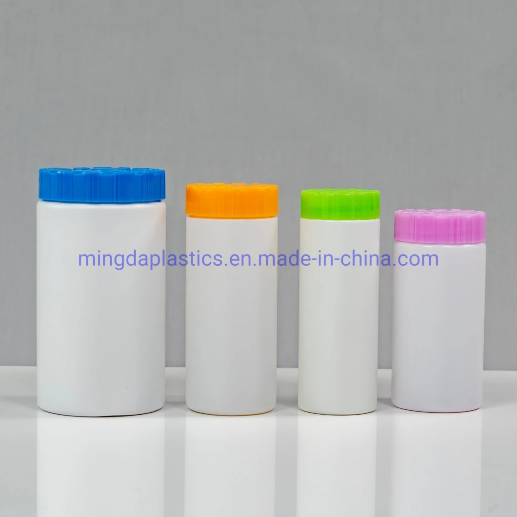 750ml Empty White Straight Sided White Plastic Pill/Tablets/Capsule HDPE Packaging Round Bottle Manufacturer