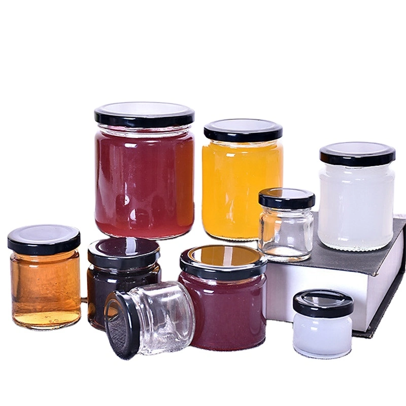 Cylindrical Glass Honey Jar 25ml 35ml 50ml 100ml 195ml 240ml 350ml 500ml 770ml